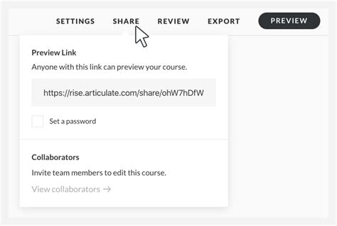 Rise 360: Embedded Share Links FAQs .